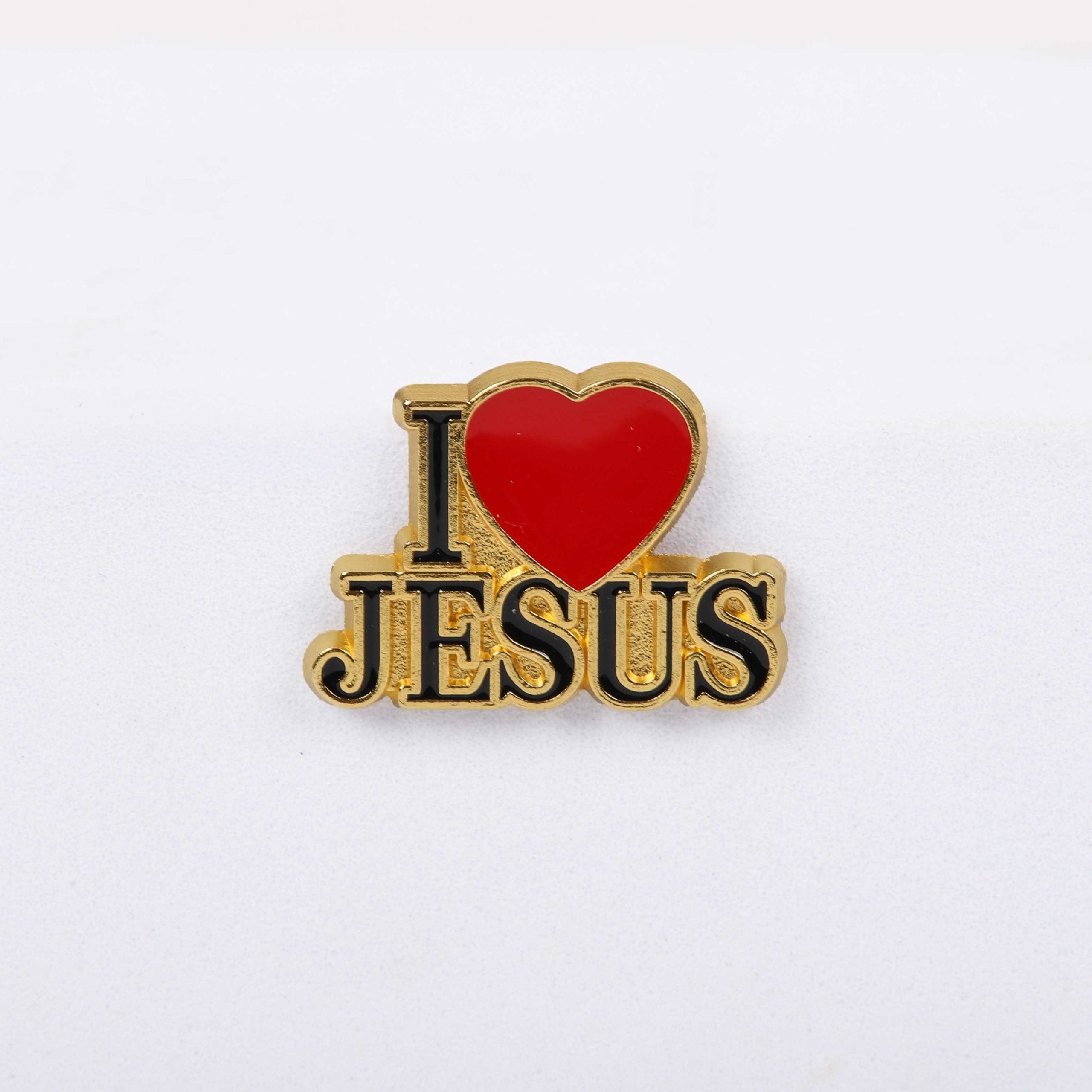 PIN ENAMEL I HEART JESUS PK3