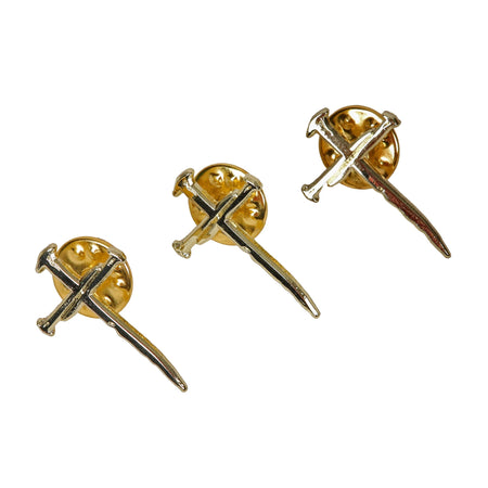 PIN ENAMEL CROSS OF NAILS PK3
