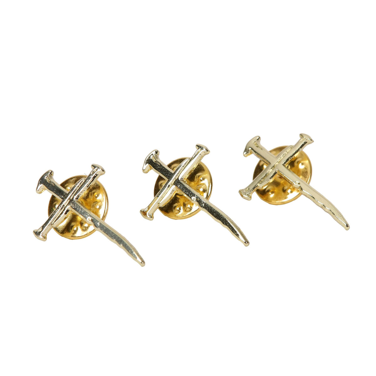 PIN ENAMEL CROSS OF NAILS PK3