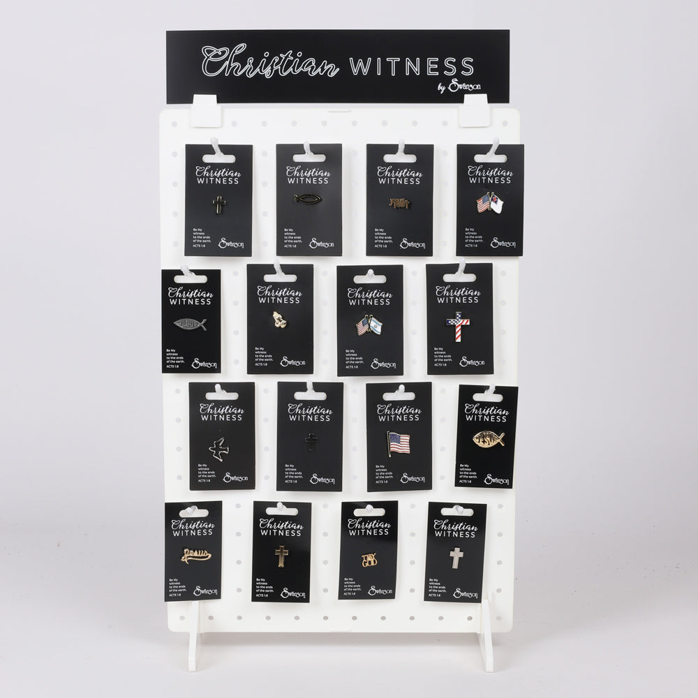 LAPEL PINS ASSORTMENT DISPLAY SCP PK96