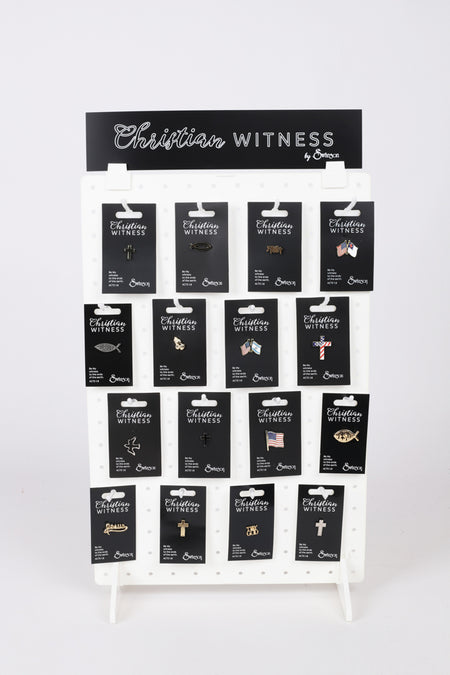 LAPEL PINS ASSORTMENT DISPLAY SCP PK96