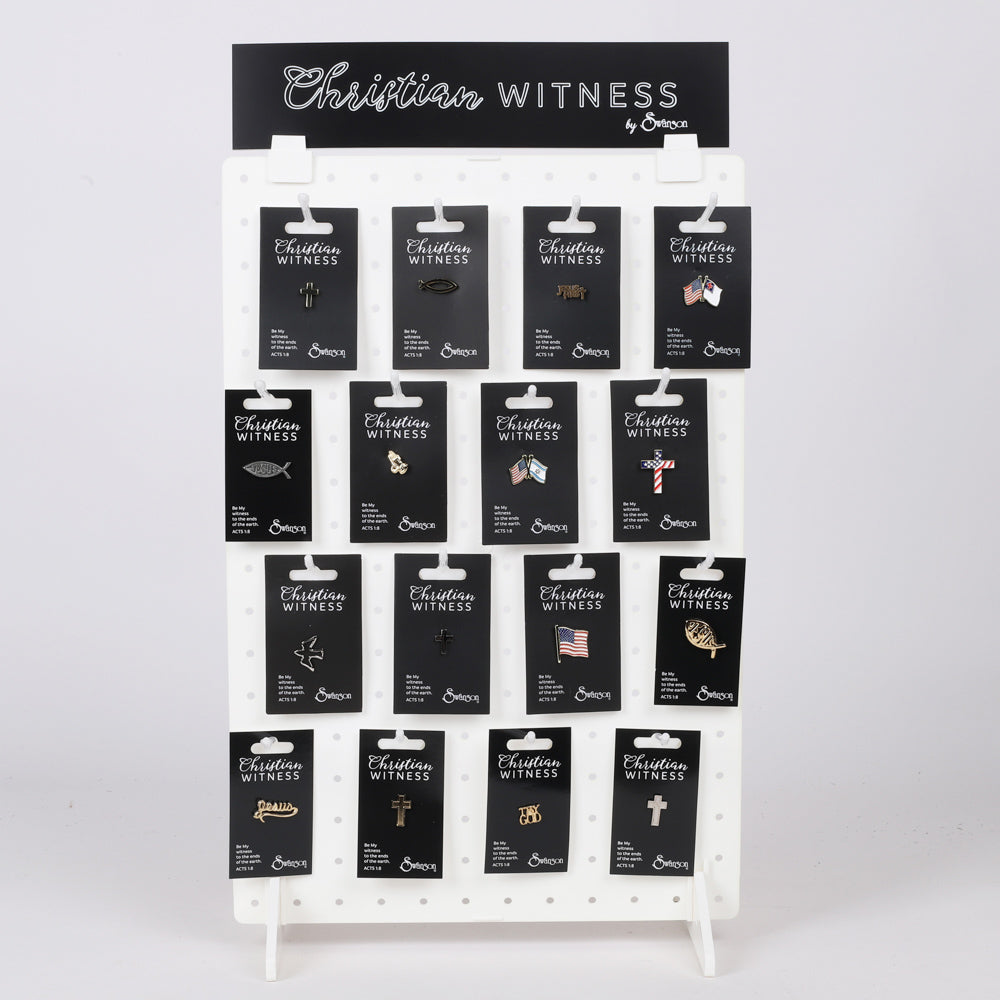 LAPEL PINS ASSORTMENT DISPLAY SCP PK96