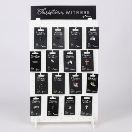 LAPEL PINS ASSORTMENT DISPLAY SCP PK96