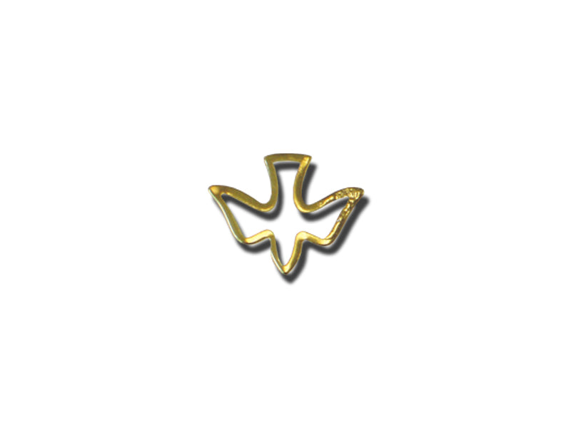 LAPEL PIN OPEN DOVE GOLD PK6