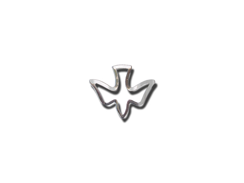 LAPEL PIN OPEN DOVE SILVER PK6