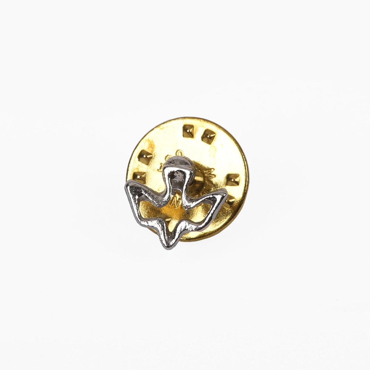 LAPEL PIN SMALL OPEN DOVE SILVER PK6