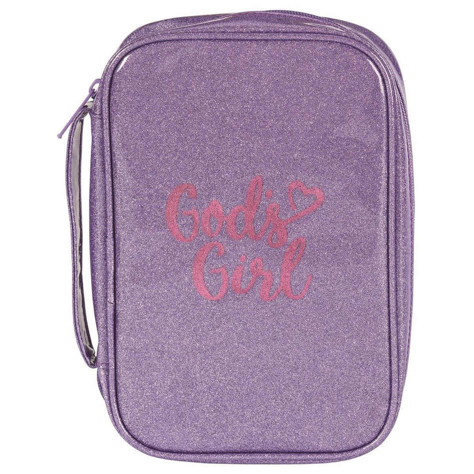 Bible Cover - Gods Girl - Purple - L by Dicksons