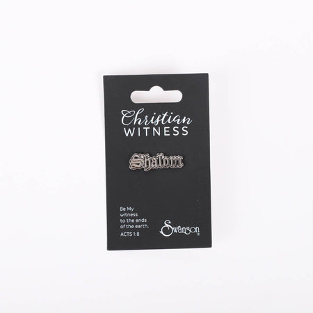 LAPEL PIN SHALOM SILVER PK3