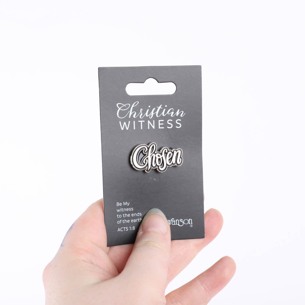 LAPEL PIN CHOSEN SILVER PK3