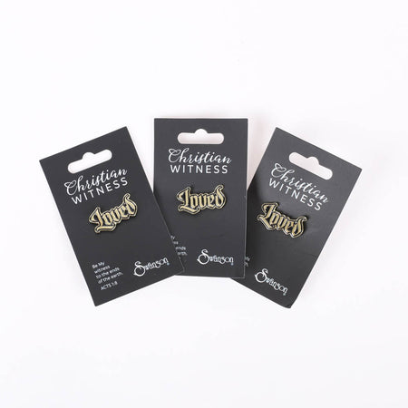 LAPEL PIN LOVED GOLD PK3