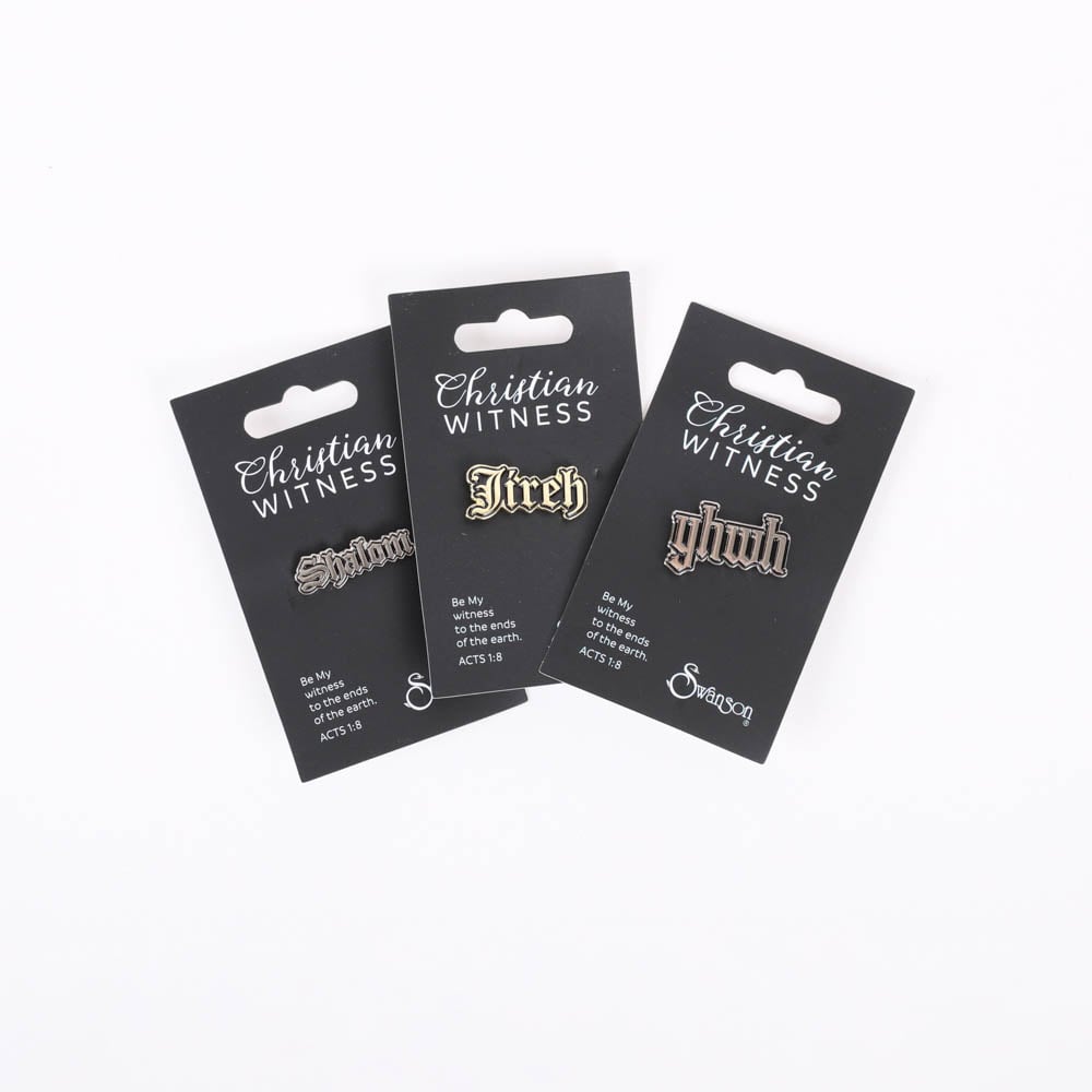 Names of God Lapel Pin Assortment - Pack of 3 by Swanson Christian Products, product view 2
