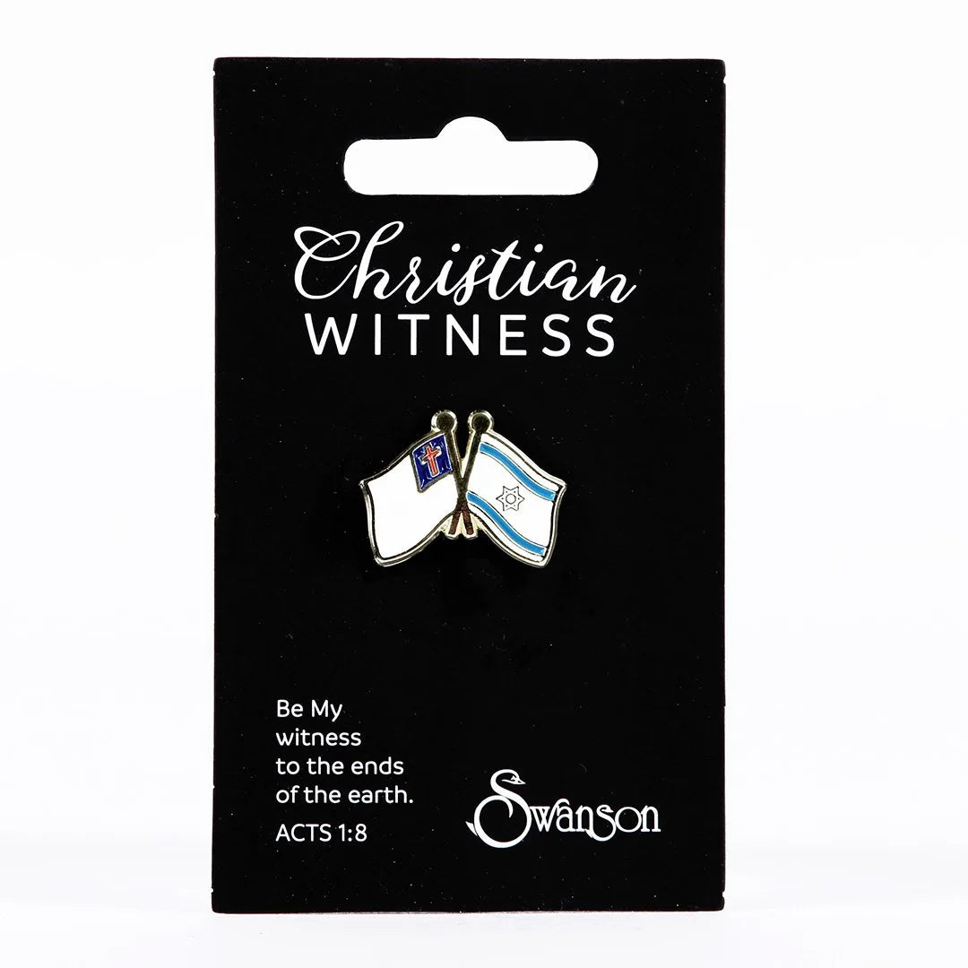 LAPEL PIN ISRAEL/CHRISTIAN FLAG PK6