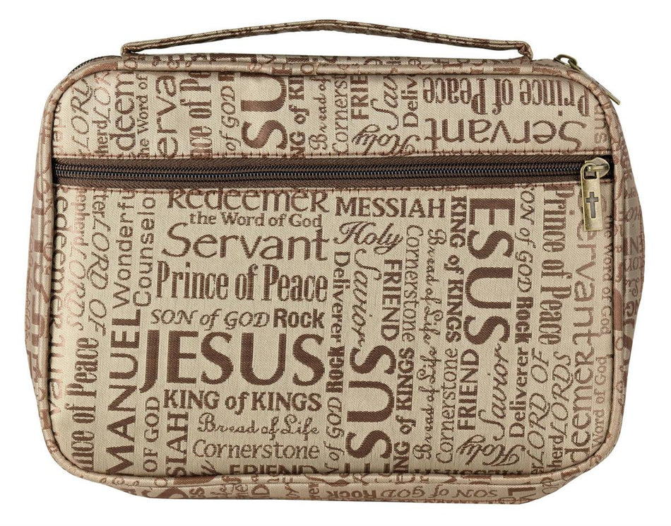 Bible Cover names of Jesus Brown by Dicksons
