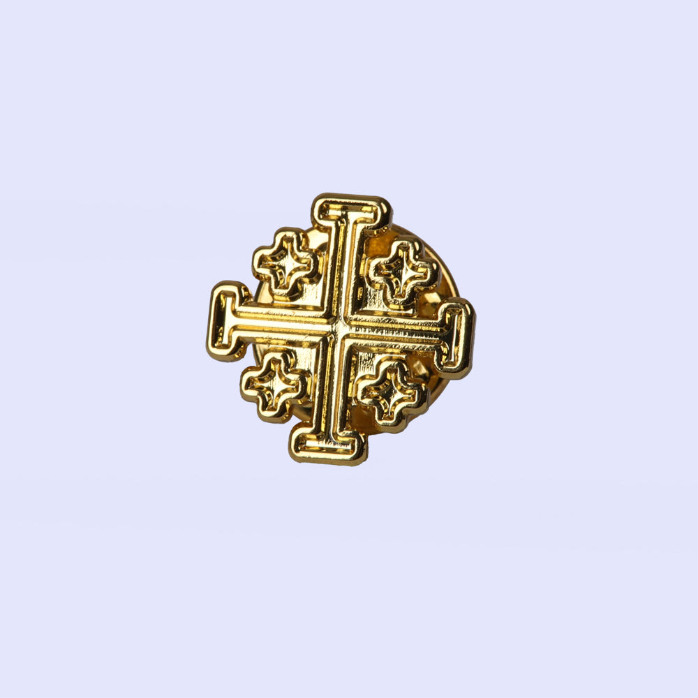 LAPEL PIN JERUSALEM CROSS PK3