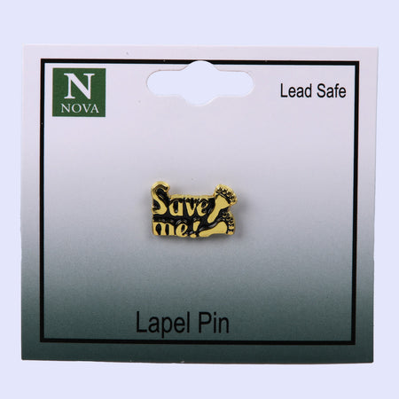 LAPEL PIN SAVE ME WITH FOOTPRINTS PK3