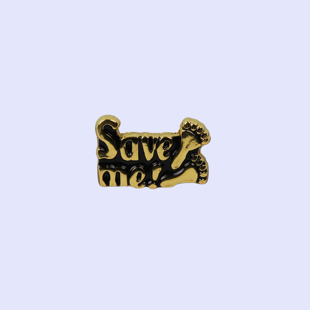 LAPEL PIN SAVE ME WITH FOOTPRINTS PK3