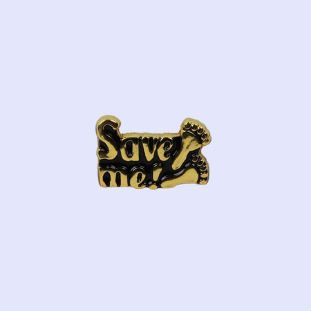 LAPEL PIN SAVE ME WITH FOOTPRINTS PK3