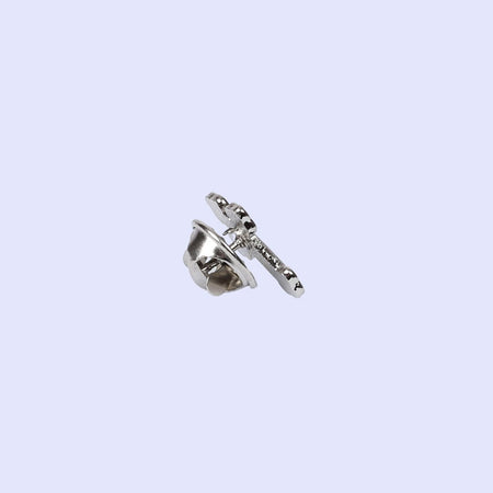 Silver and Black Budded Cross Lapel Pins - Pack of 3 by Swanson Christian Products, product view 3