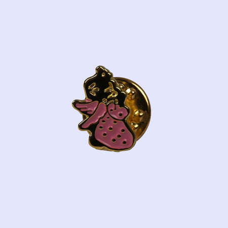 Pink and Gold Angel Lapel Pins - Pack of 3 by Swanson Christian Products, product view 4