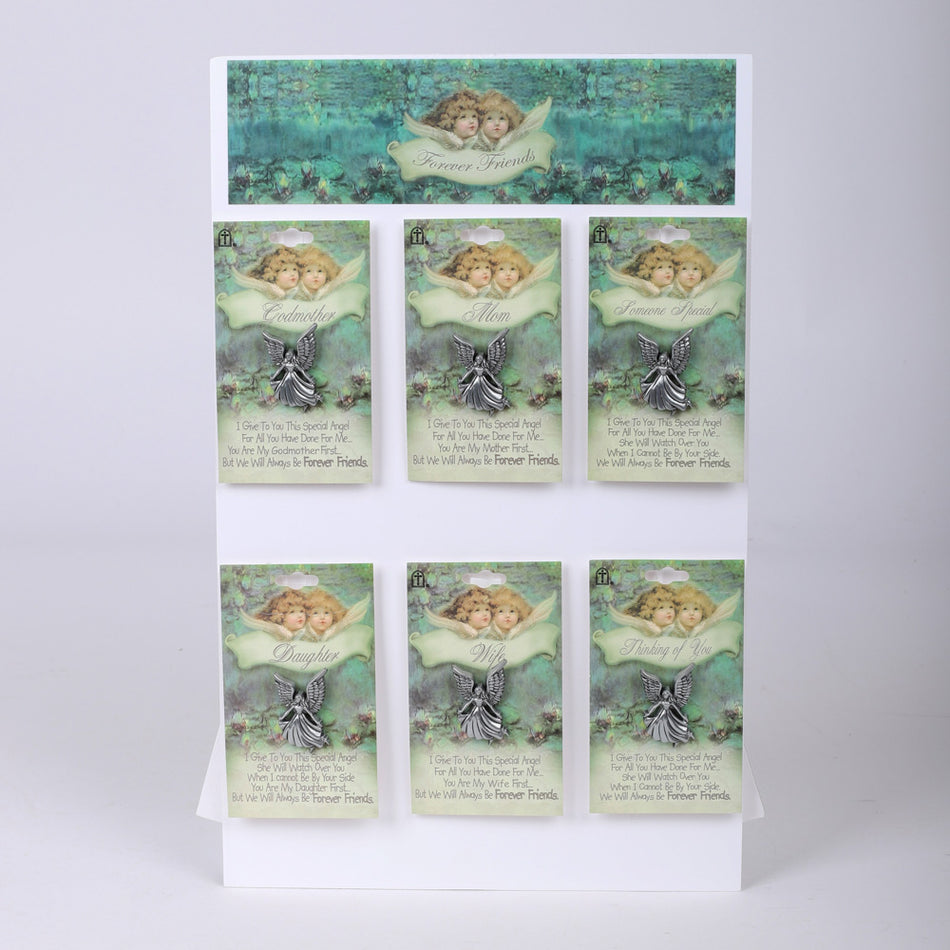LAPEL PINS FOREVER FRIENDS DISPLAY PK36