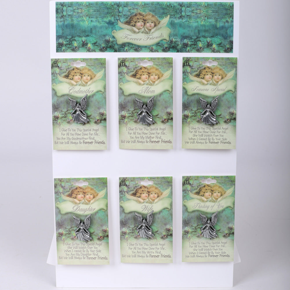 LAPEL PINS FOREVER FRIENDS DISPLAY PK36