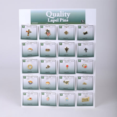 LAPEL PINS ASSORTMENT DISPLAY PK60