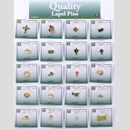 LAPEL PINS ASSORTMENT DISPLAY PK60