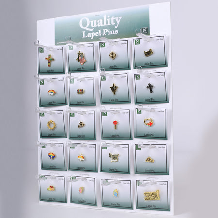 LAPEL PINS ASSORTMENT DISPLAY PK60