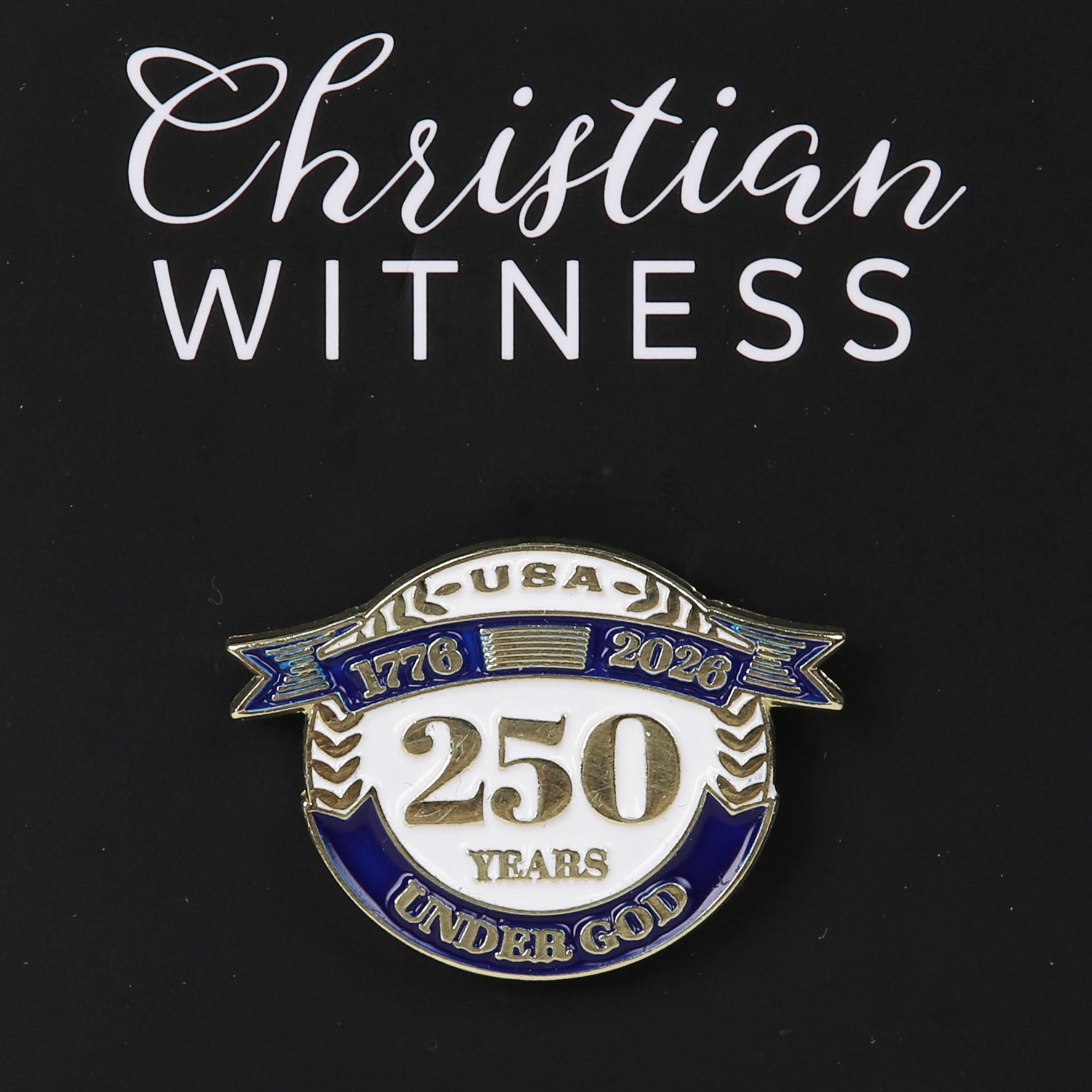 LAPEL PIN USA 250 YEAR WHITE BLUE PK3