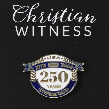 LAPEL PIN USA 250 YEAR WHITE BLUE PK3