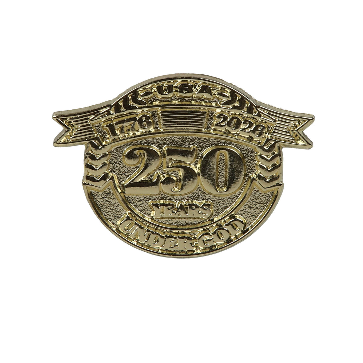 LAPEL PIN USA 250 YEAR GOLD PK6