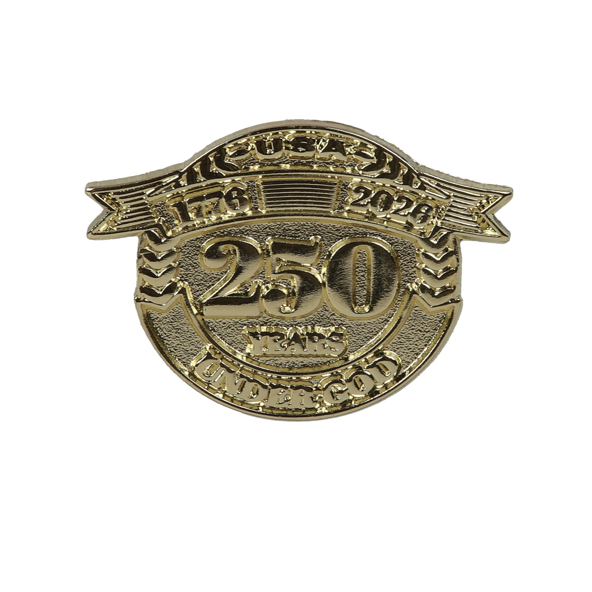 LAPEL PIN USA 250 YEAR GOLD PK6