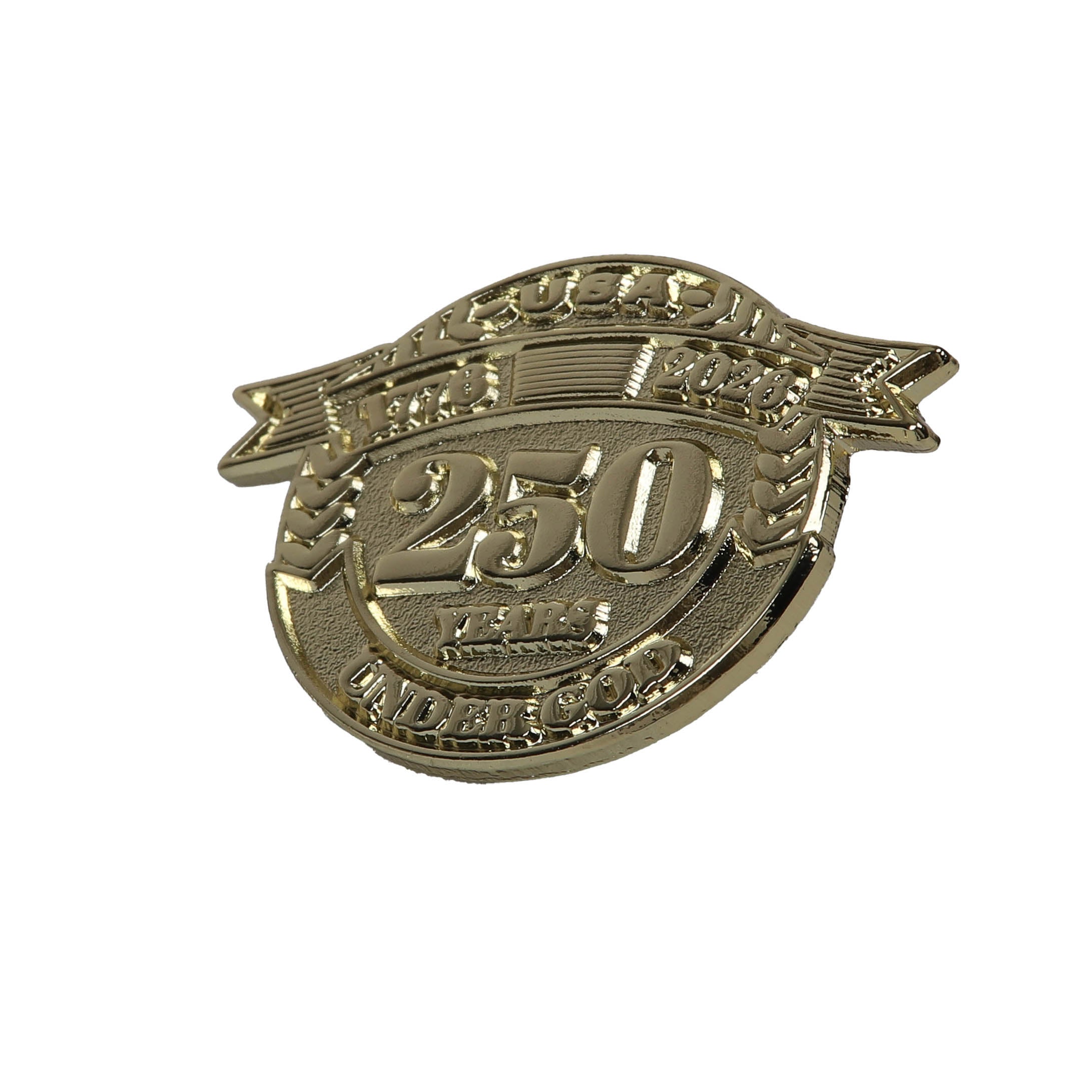 LAPEL PIN USA 250 YEAR GOLD PK6