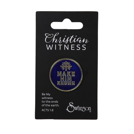LAPEL PIN MAKE HIM KNOWN PK6