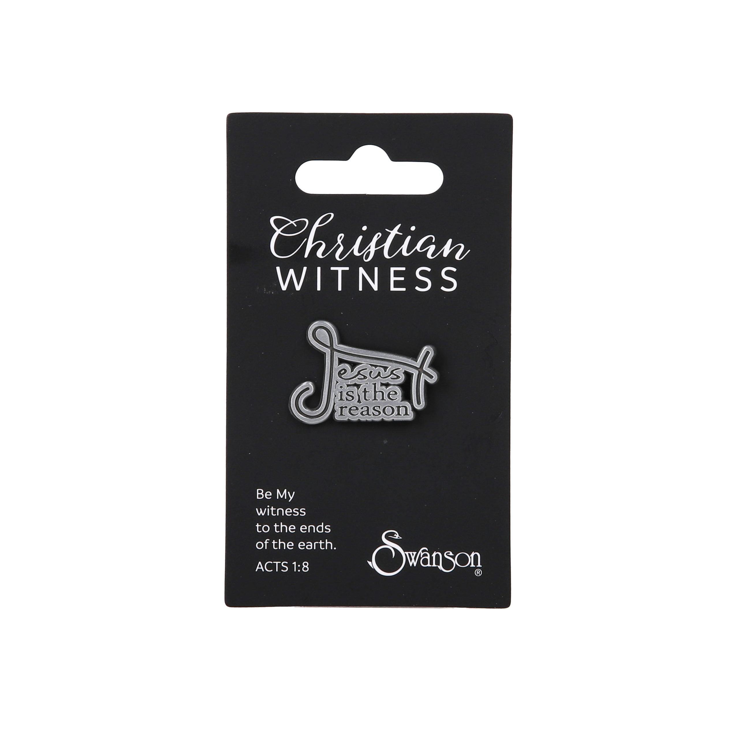 LAPEL PIN JESUS IS THE REASON PK6