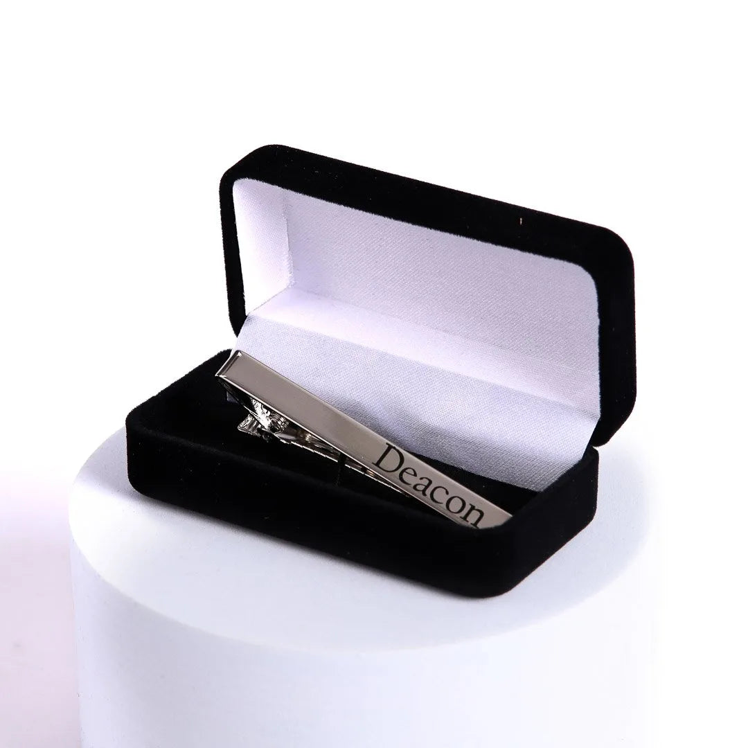 TIE BAR DEACON SILVER