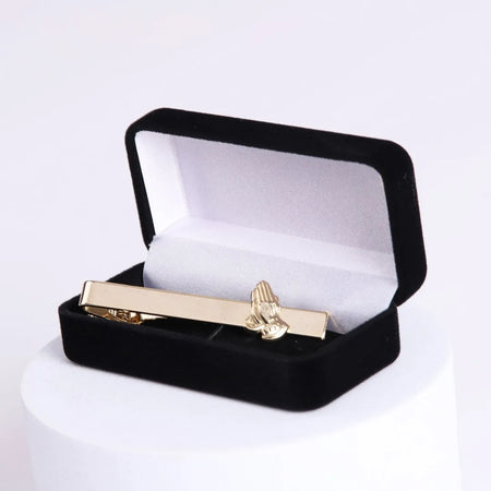 TIE BAR PRAYING HAND GOLD