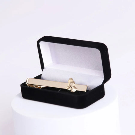 TIE BAR PRAYING HAND GOLD