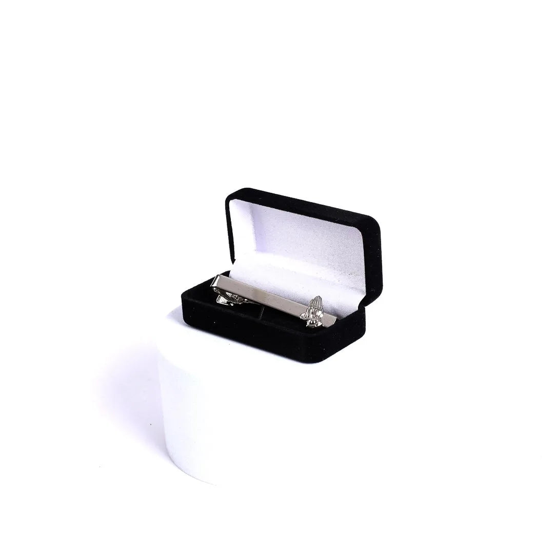 TIE BAR PRAYING HAND SILVER