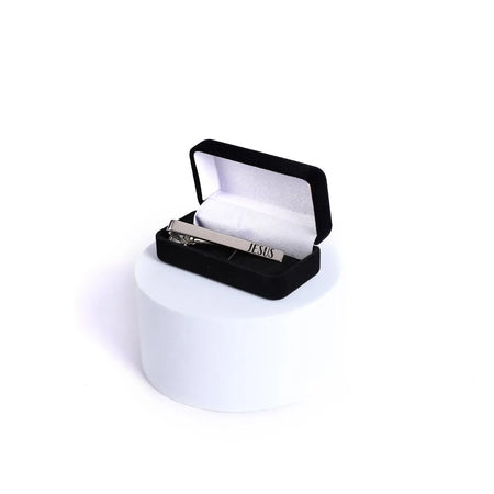 TIE BAR JESUS SILVER