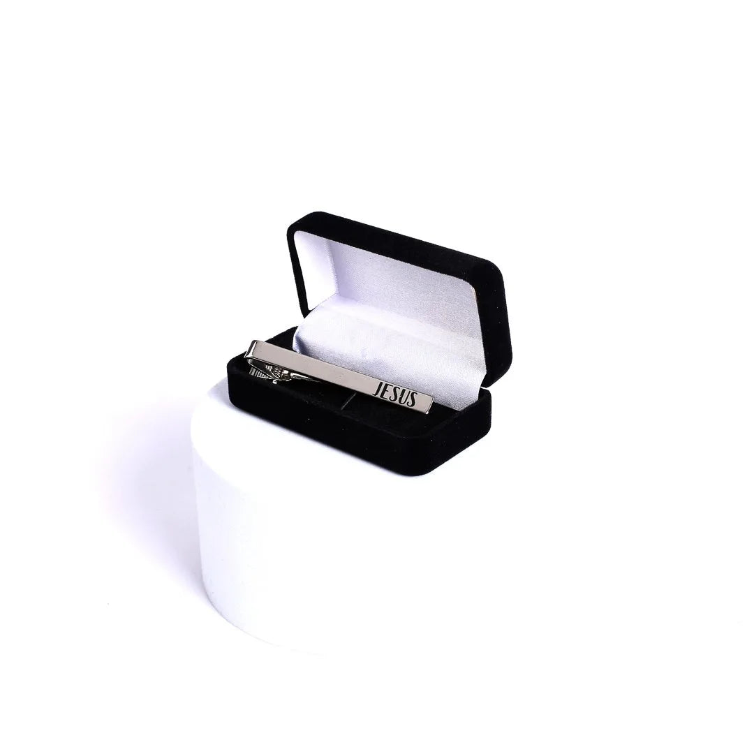 TIE BAR JESUS SILVER