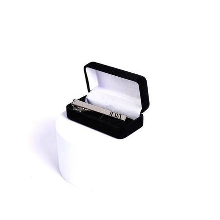TIE BAR JESUS SILVER