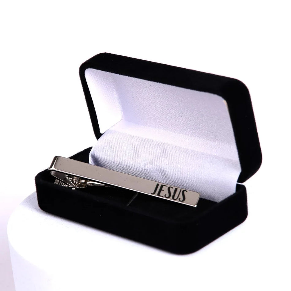 TIE BAR JESUS SILVER