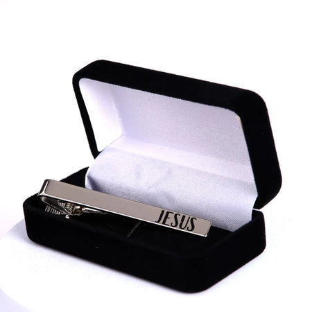 TIE BAR JESUS SILVER