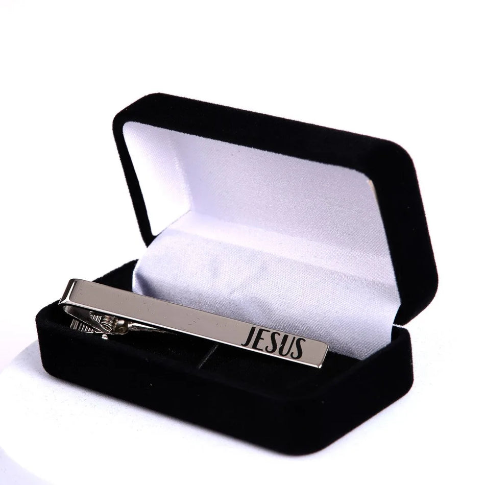 TIE BAR JESUS SILVER