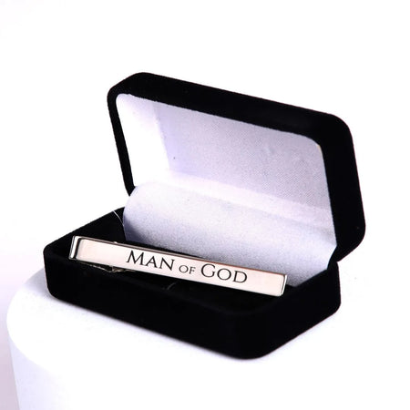 TIE BAR MAN OF GOD SILVER