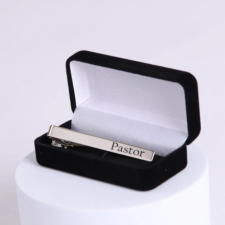 Pastor Silver Tie Bar