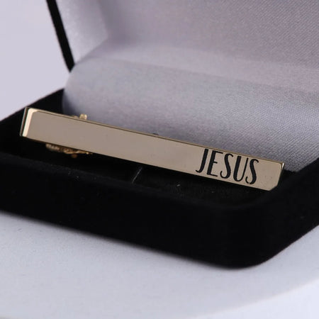 TIE BAR JESUS GOLD