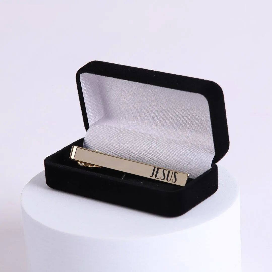 TIE BAR JESUS GOLD