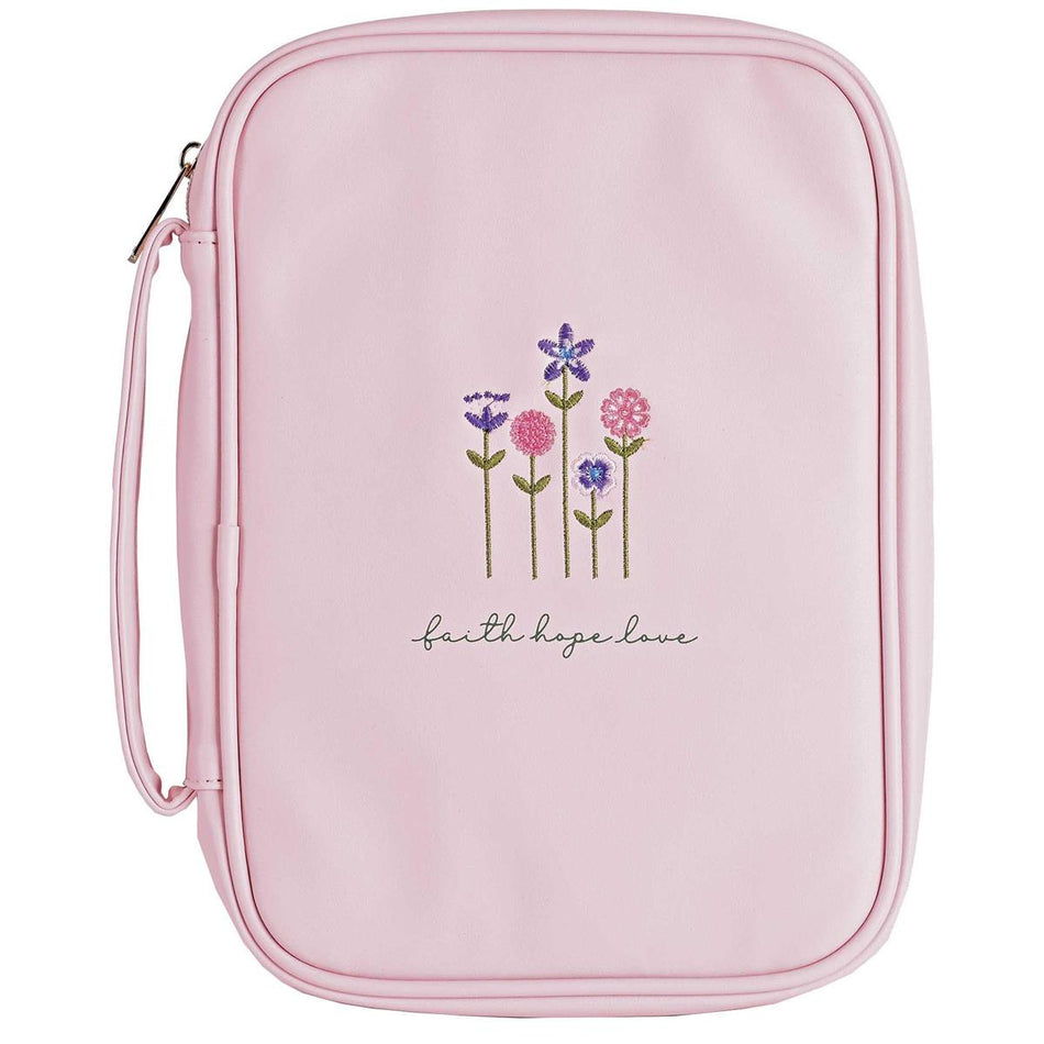 Bible Case Pink Faith Hope Love XLrg by Dicksons